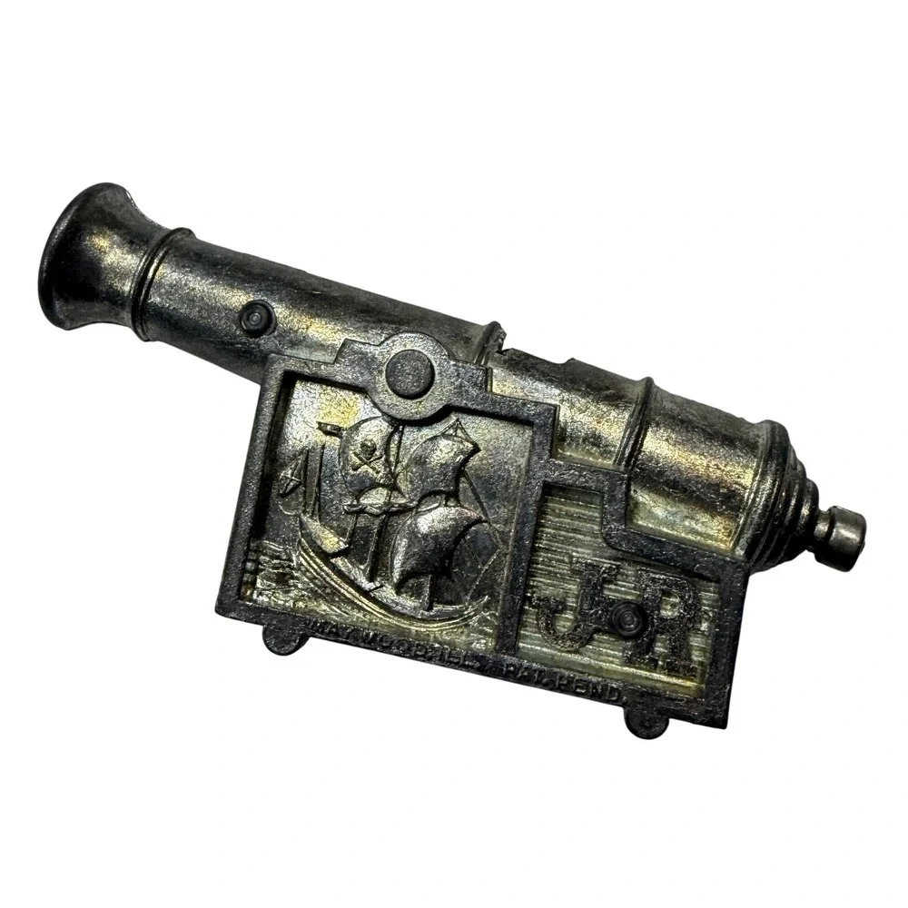 Vintage JR Cannon Pencil Sharpener Nautical Sailing Ship Collectible